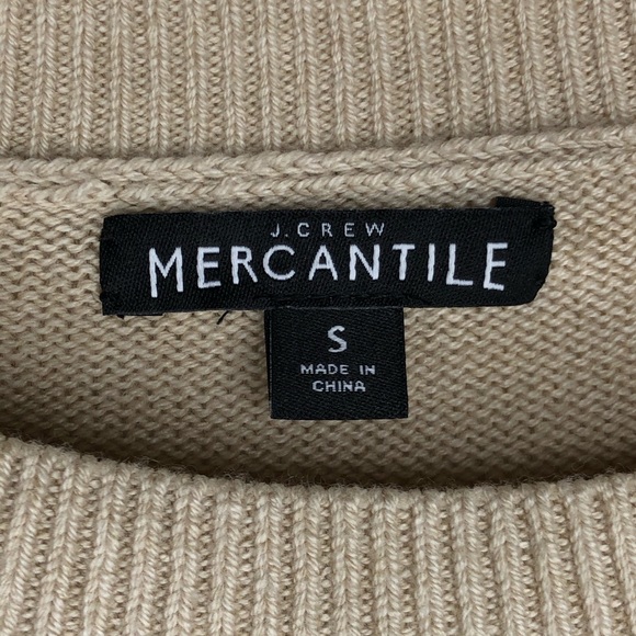 J. Crew Mercantile Bell Sleeve Pullover Natural S - Picture 5 of 7